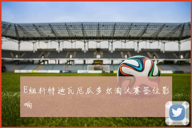 E组科特迪瓦厄瓜多尔淘汰赛签位影响